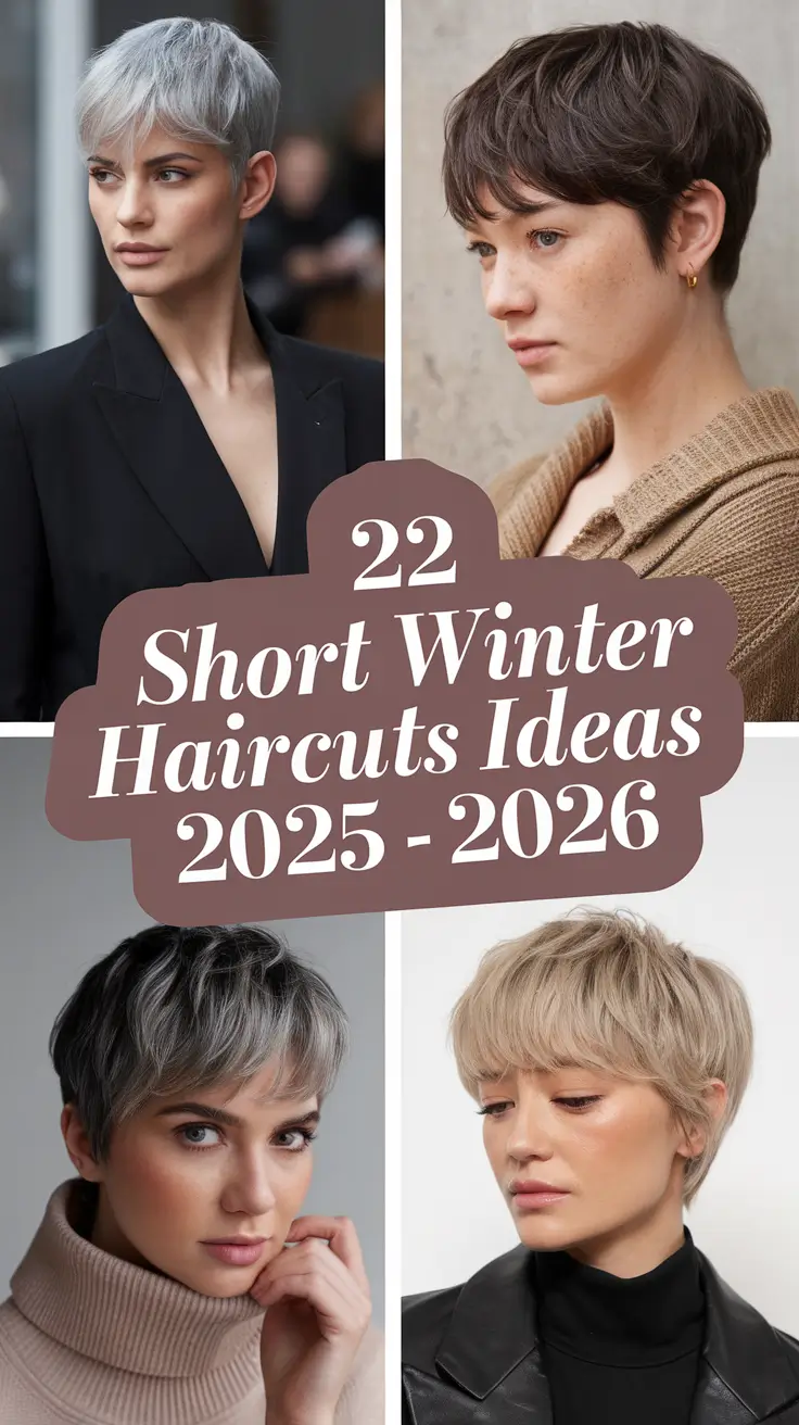 Short Winter Haircuts Ideas 2025–2026: Cute, Chic & Effortless Looks for Women