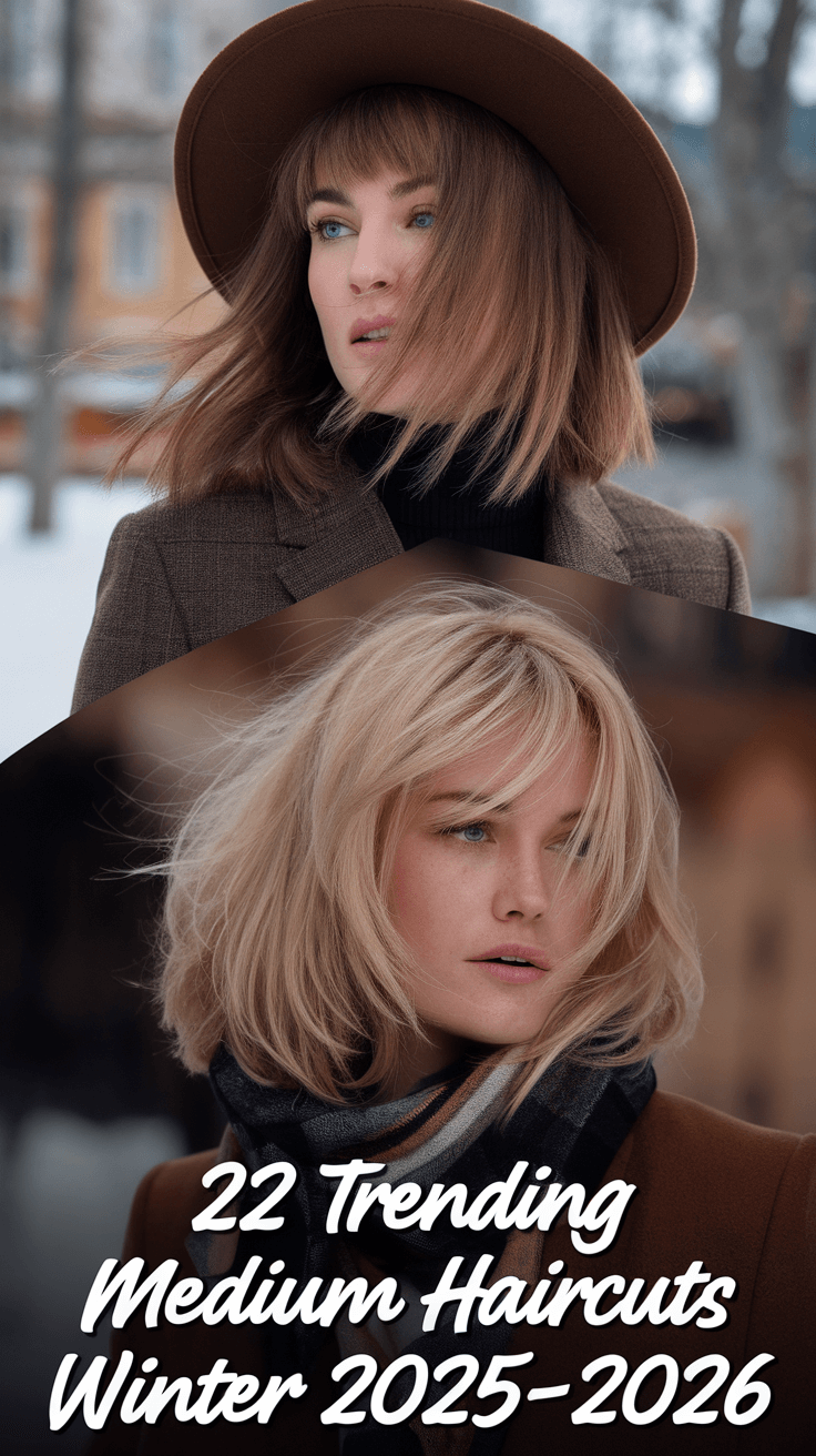 Trending Medium Haircuts Winter 2025–2026: Chic Shoulder-Length Cuts for Every Face Shape