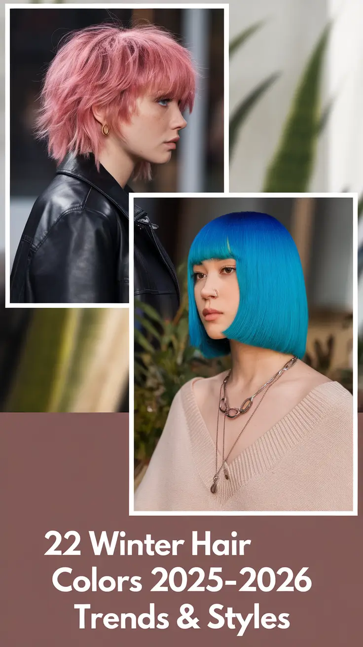 Winter Hair Colors 2025–2026 Trends & Styles: Cool, Soft & Bright Ideas for Blondes and Brunettes