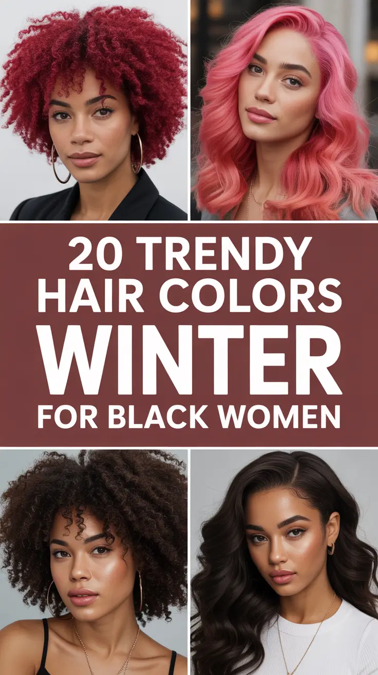 Trendy Hair Colors Winter for Black Women 2025–2026: Warm, Chic & Unforgettable Looks