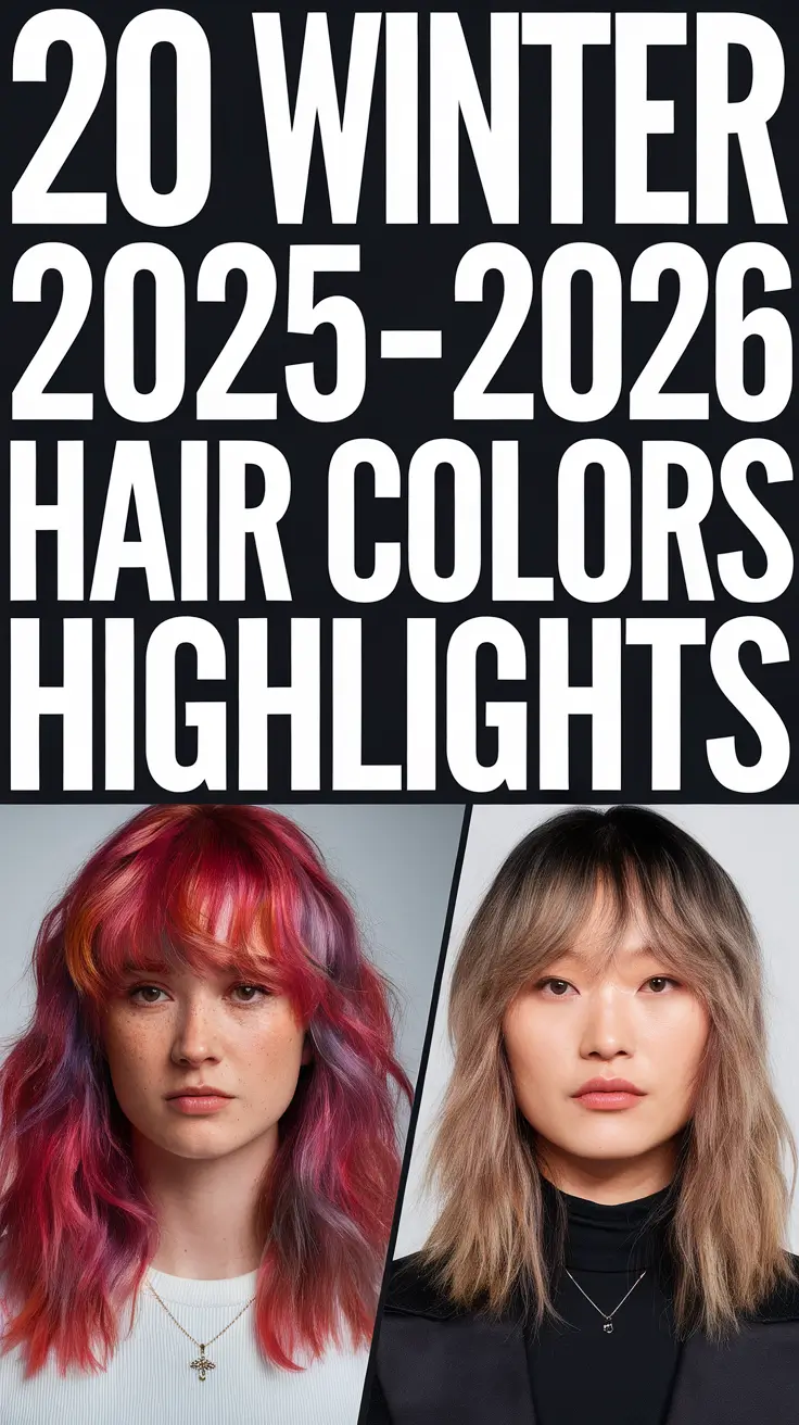 Winter 2025–2026 Hair Colors Highlights: Cool Brunette and Bright Blonde Ideas to Refresh Your Look