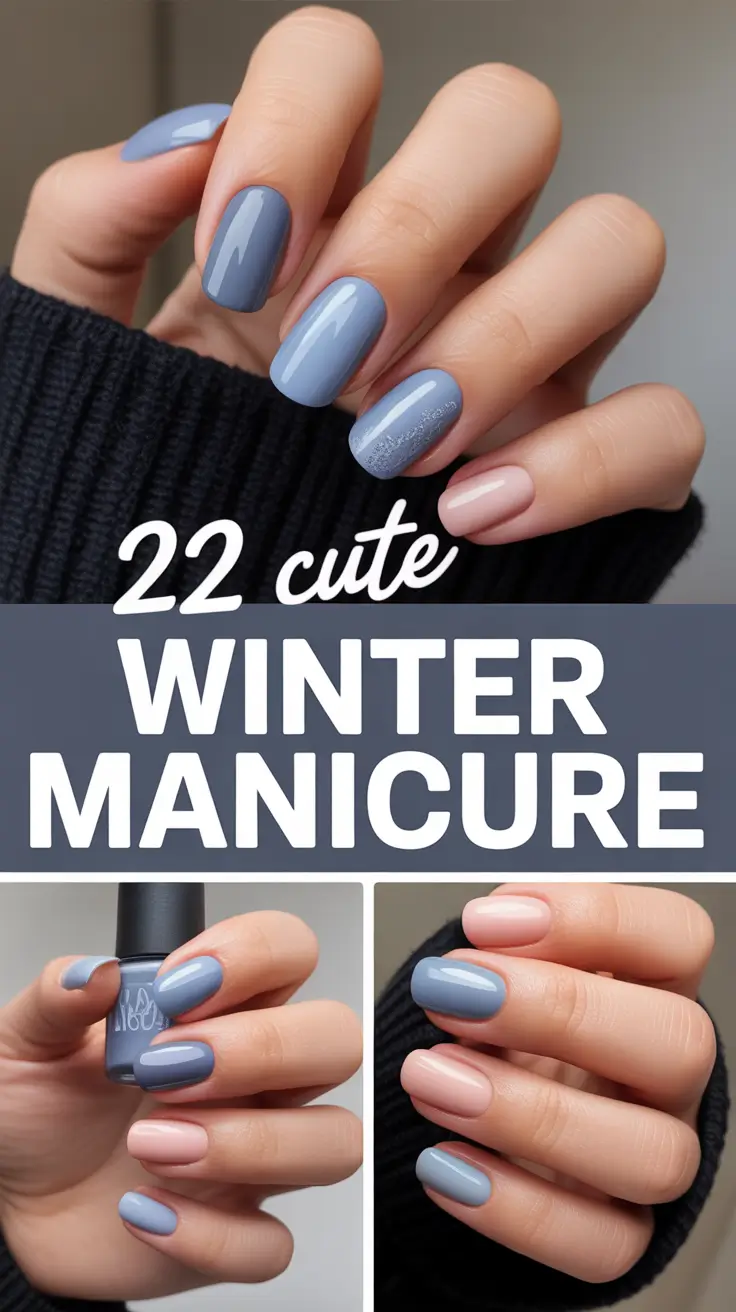 Cute Winter Manicure 2025–2026: Trendy Winter Manicure Ideas for Short Nails and Almond Shapes