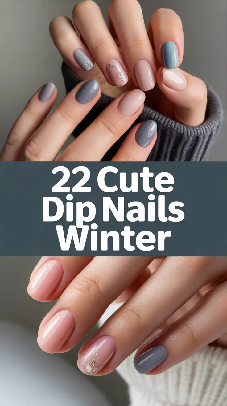 Cute Dip Nails Winter 2025–2026: Cozy, Chic & Trendy Nail Ideas for the Cold Season
