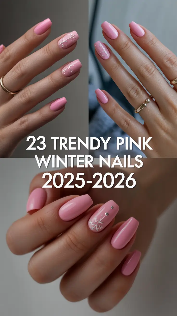 Trendy Pink Winter Nails 2025–2026: Cozy, Chic & Totally Wearable Ideas for Every Style