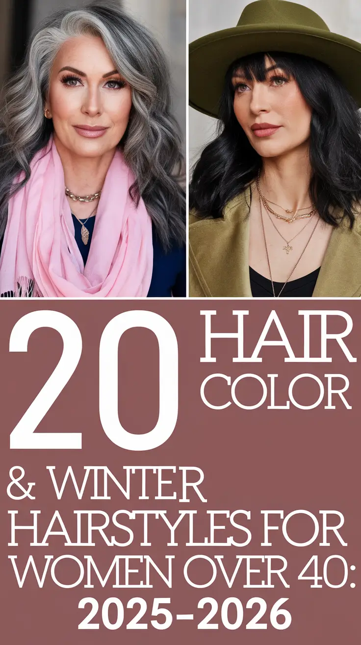 Hair Color & Winter Hairstyles for Women Over 40: 2025–2026 Guide to Modern & Elegant Looks