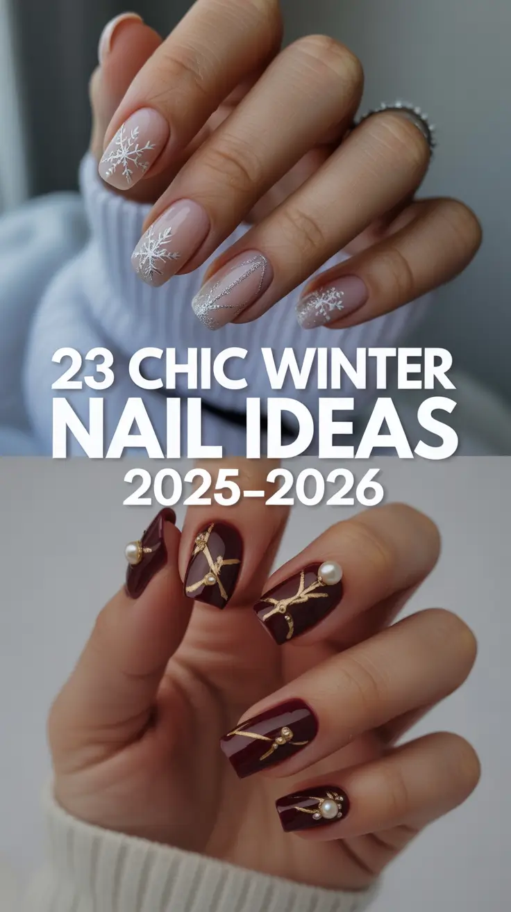 Chic Winter Nail Ideas 2025–2026: Cute, Simple & Aesthetic Looks to Try This Season