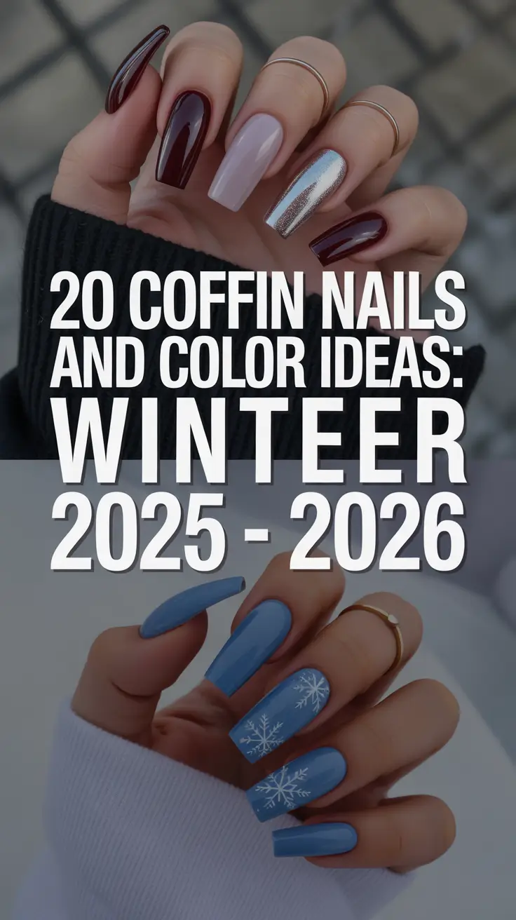 Coffin Nails and Color Ideas: Winter 2025–2026 Trends for Every Style and Shape