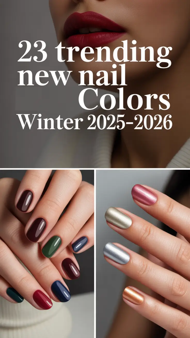 Trending New Nail Colors Winter 2025–2026: The Chicest Ombre and Color Trends to Try This Season