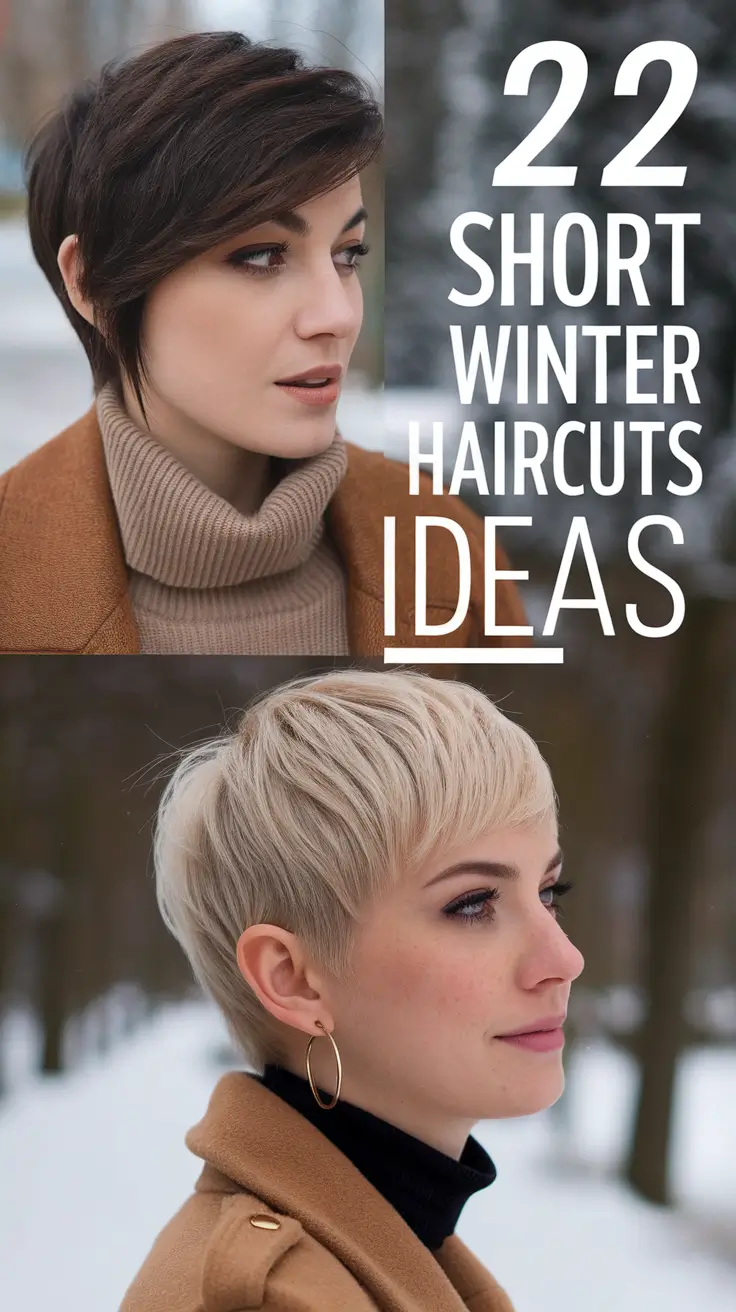 Short Winter Haircuts Ideas 2025–2026: Cute, Chic & Effortless Looks for Women