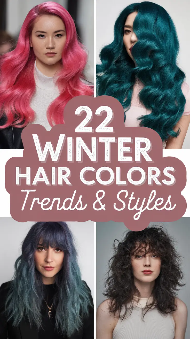 Winter Hair Colors 2025–2026 Trends & Styles: Cool, Soft & Bright Ideas for Blondes and Brunettes