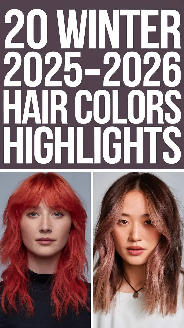 Winter 2025–2026 Hair Colors Highlights: Cool Brunette and Bright Blonde Ideas to Refresh Your Look