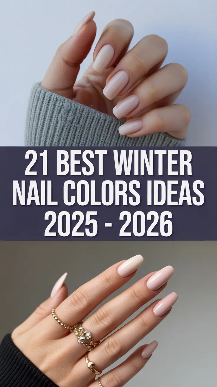 Best Winter Nail Colors Ideas 2025 – 2026: Trendy, Classy & Cozy Manicure Inspiration