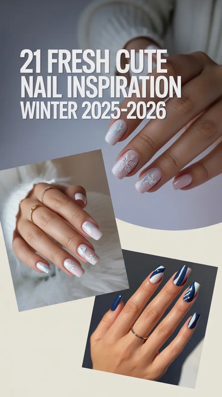 Fresh Cute Nail Inspiration Winter 2025–2026: Simple & Trendy Designs You’ll Love