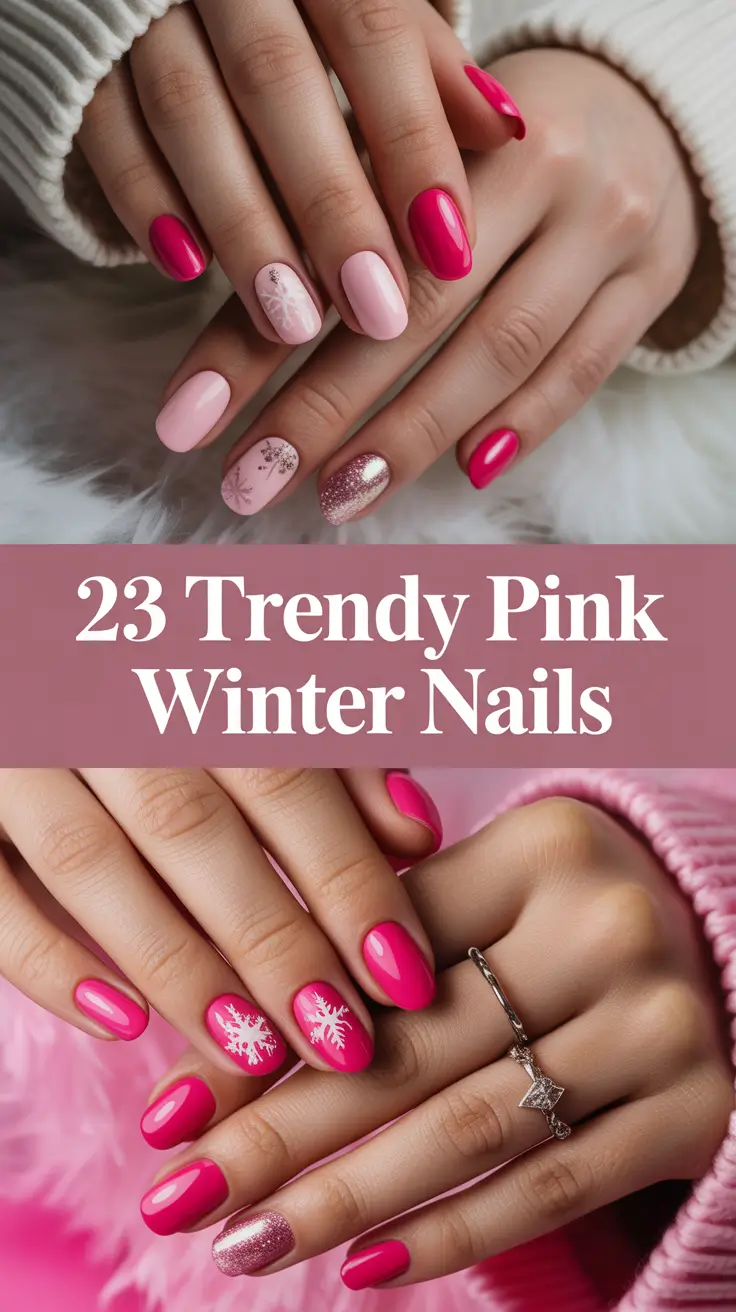 Trendy Pink Winter Nails 2025–2026: Cozy, Chic & Totally Wearable Ideas for Every Style