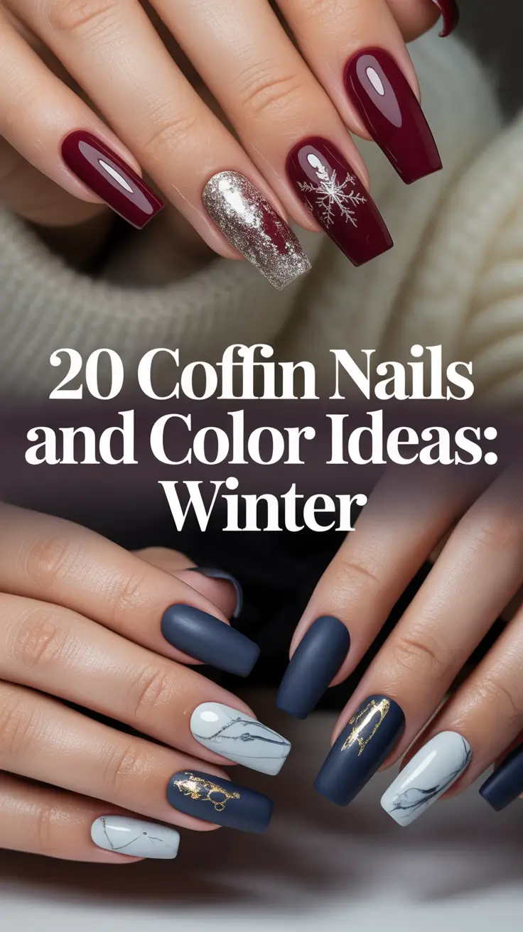 Coffin Nails and Color Ideas: Winter 2025–2026 Trends for Every Style and Shape
