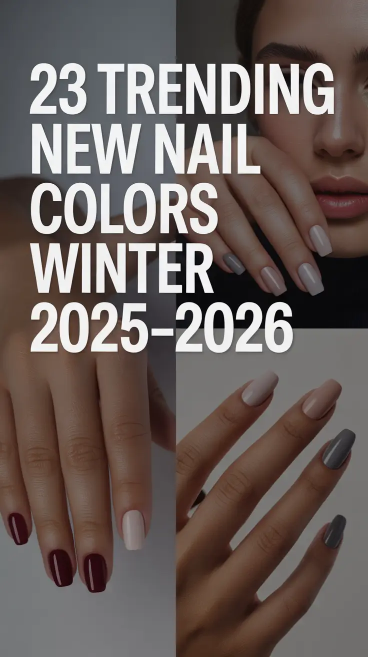 Trending New Nail Colors Winter 2025–2026: The Chicest Ombre and Color Trends to Try This Season