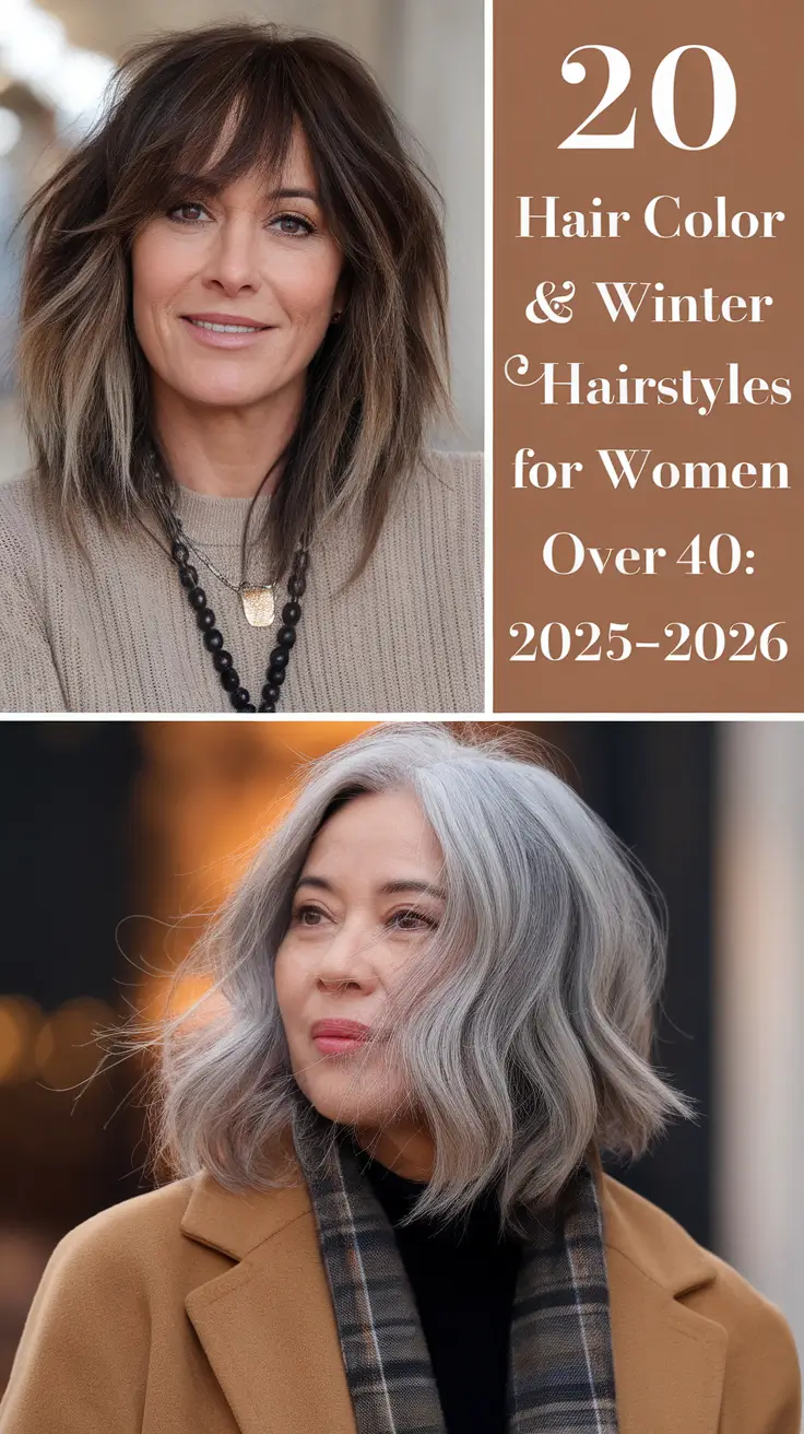Hair Color & Winter Hairstyles for Women Over 40: 2025–2026 Guide to Modern & Elegant Looks