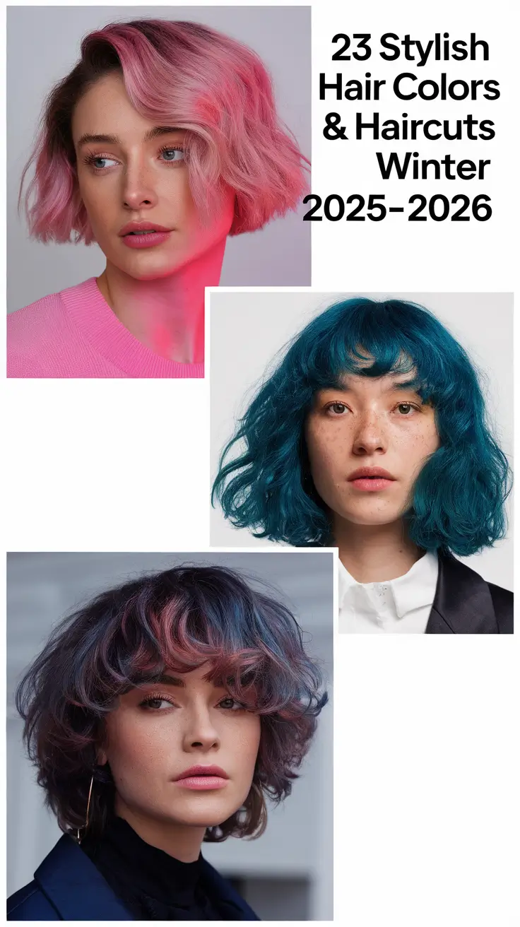Stylish Hair Colors & Haircuts Winter 2025–2026: Trendy Short, Medium & Long Ideas for Women