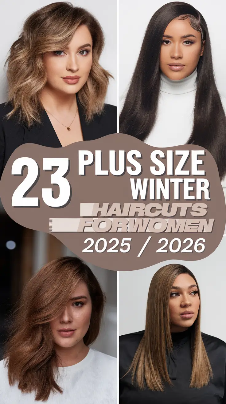 Plus Size Winter Haircuts for Women 2025 / 2026: Chic Cuts & Hairstyles That Flatter Every Face Shape