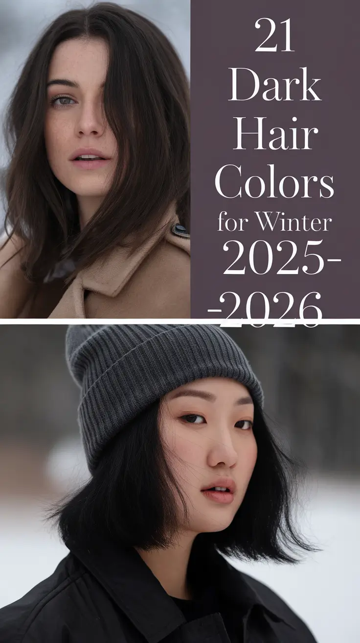Dark Hair Colors for Winter 2025–2026: Best Brunette and Chocolate Brown Ideas to Try This Season