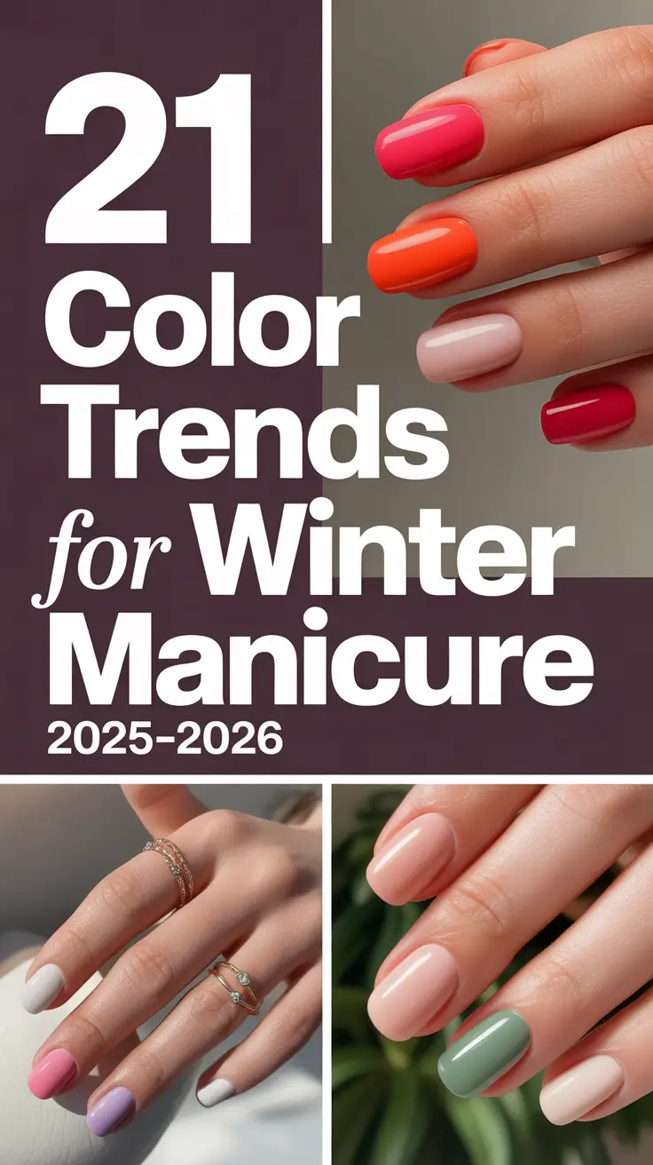 Color Trends for Winter Manicure 2025–2026: Best Gel and Solid Nail Ideas for a Chic Cold Season