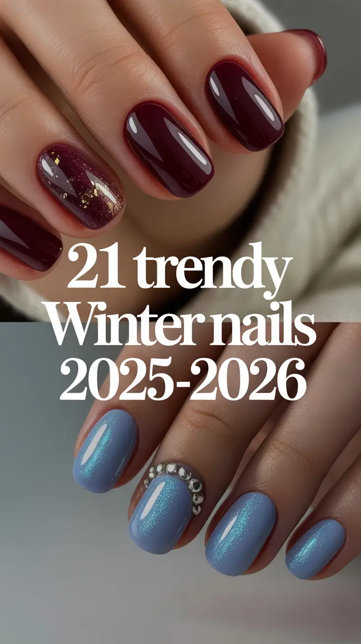 Trendy Winter Nails 2025–2026: Fresh Designs, Inspo & Colors to Try This Season