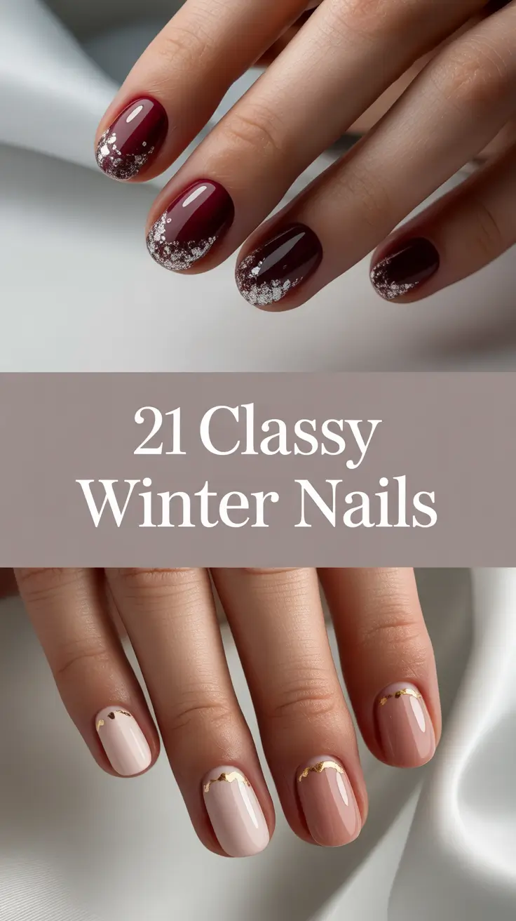 Classy Winter Nails 2025–2026: Simple, Chic & Trendy Designs for the Cold Season