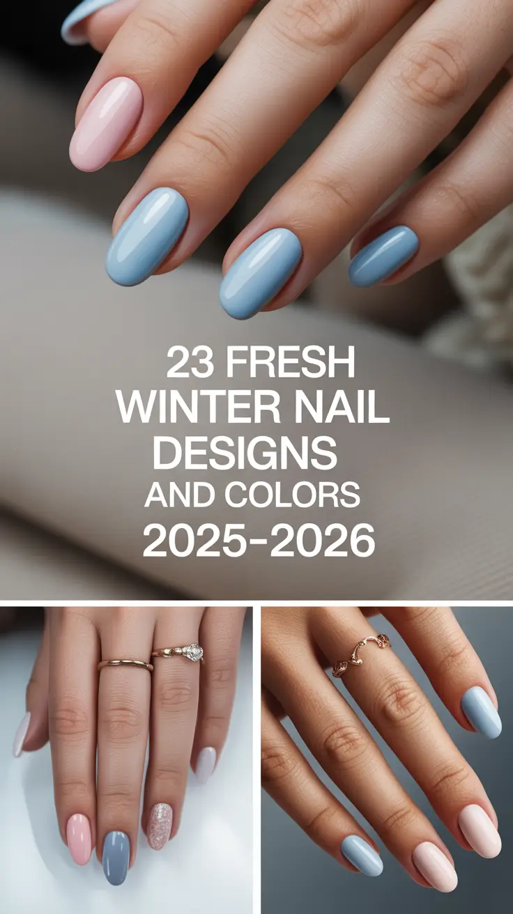 Fresh Winter Nail Designs and Colors 2025–2026: Elegant, Dark & Christmas Gel Ideas to Try This Season