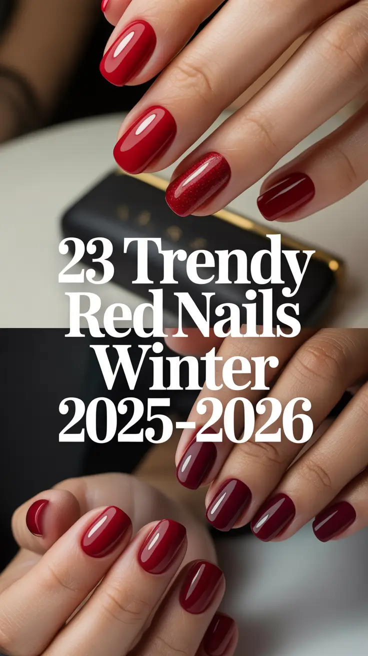 Trendy Red Nails Winter 2025–2026: Stunning Designs & Inspo for Every Style