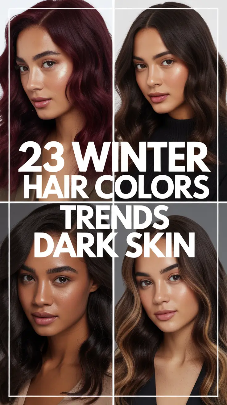 Winter 2025–2026 Hair Colors Trends for Dark Skin: Chic Ideas for Every Tone and Woman