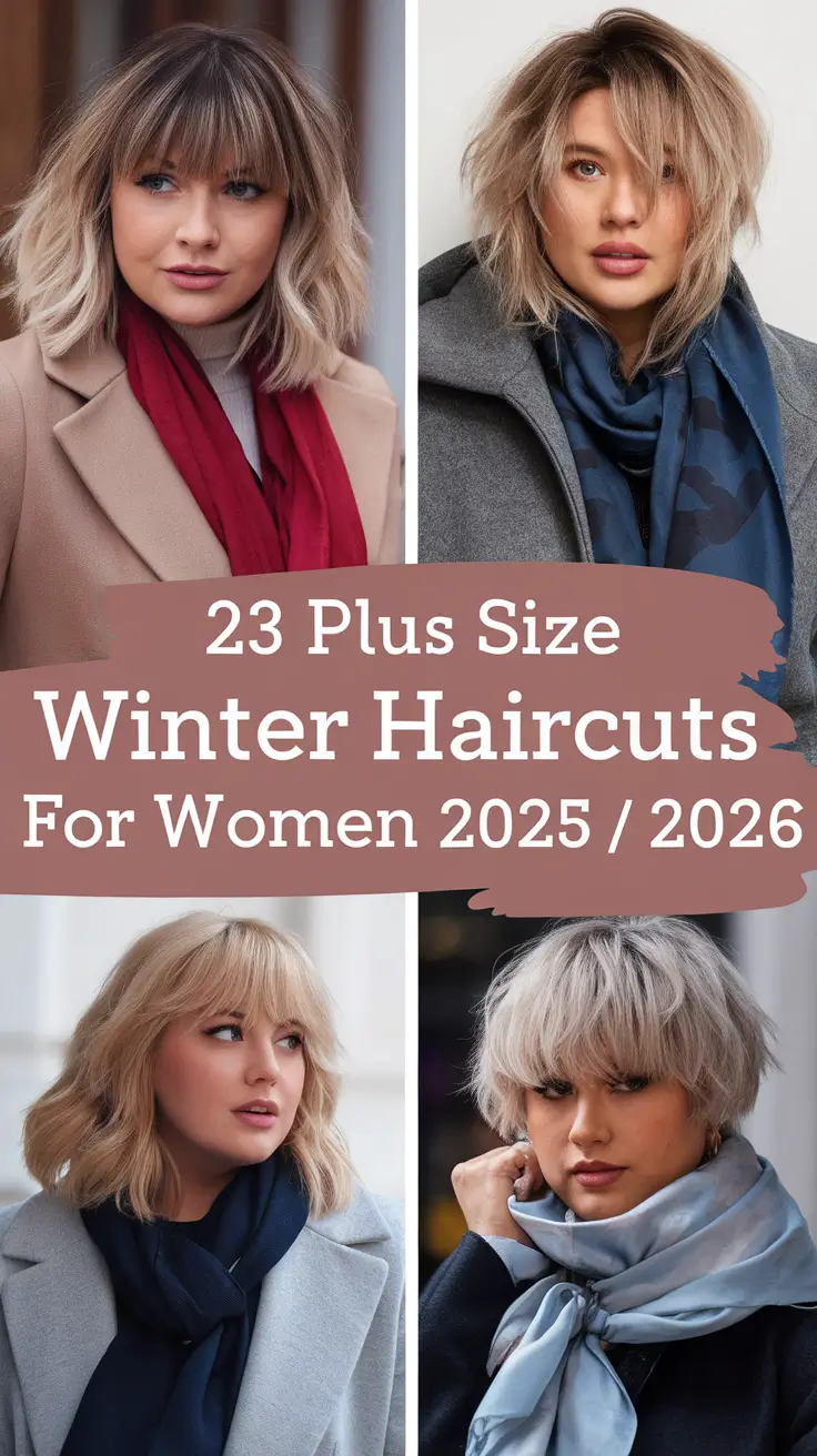 Plus Size Winter Haircuts for Women 2025 / 2026: Chic Cuts & Hairstyles That Flatter Every Face Shape