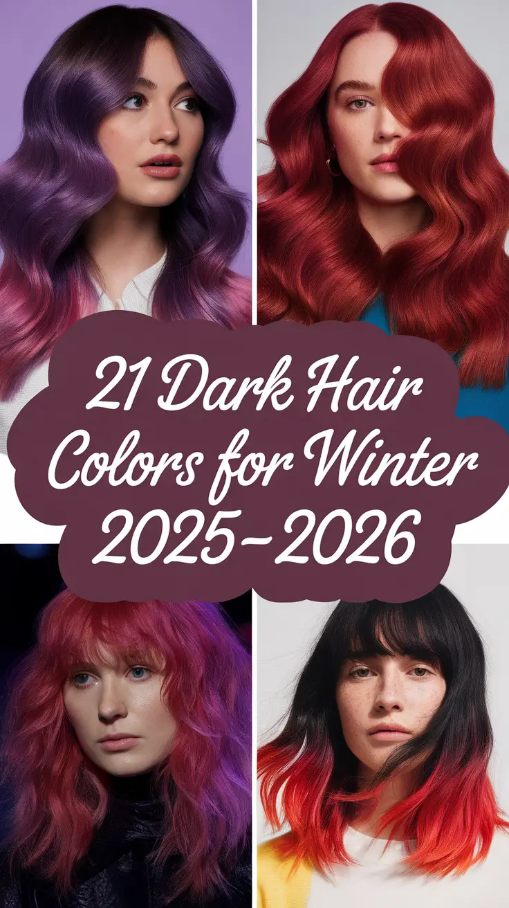 Dark Hair Colors for Winter 2025–2026: Best Brunette and Chocolate Brown Ideas to Try This Season