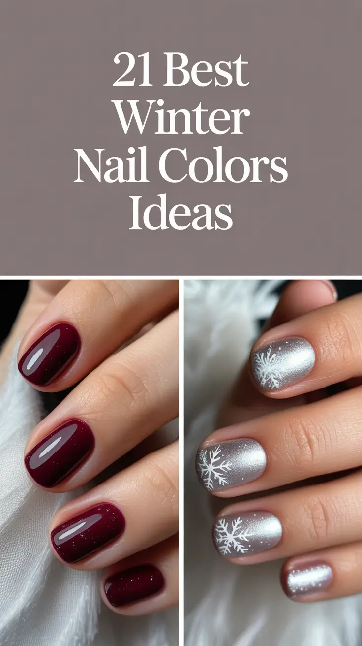 Best Winter Nail Colors Ideas 2025 – 2026: Trendy, Classy & Cozy Manicure Inspiration