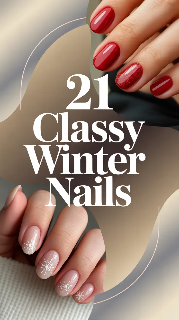 Classy Winter Nails 2025–2026: Simple, Chic & Trendy Designs for the Cold Season