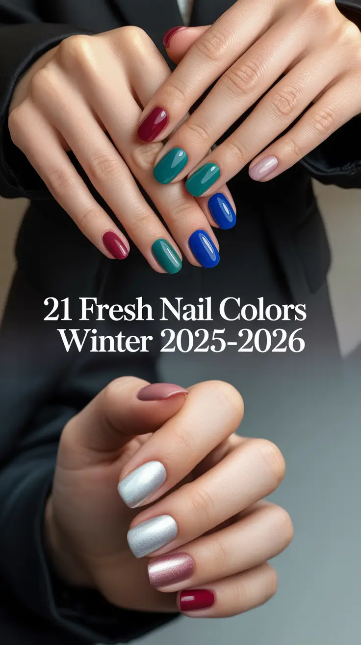 Fresh Nail Colors Winter 2025–2026: Chic Gel & Acrylic Designs for Every Mood