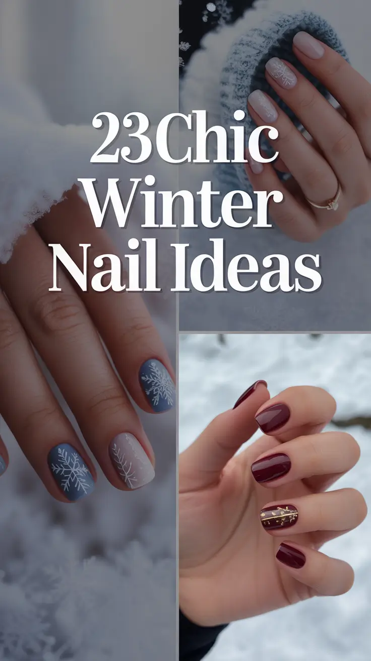 Chic Winter Nail Ideas 2025–2026: Cute, Simple & Aesthetic Looks to Try This Season