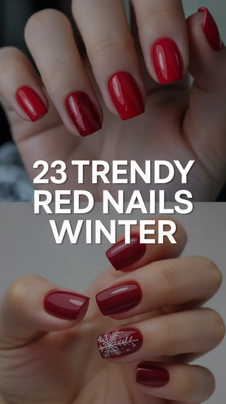 Trendy Red Nails Winter 2025–2026: Stunning Designs & Inspo for Every Style