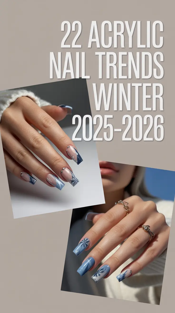 Acrylic Nail Trends Winter 2025–2026: Chic Designs, Cute Ideas & Seasonal Inspo