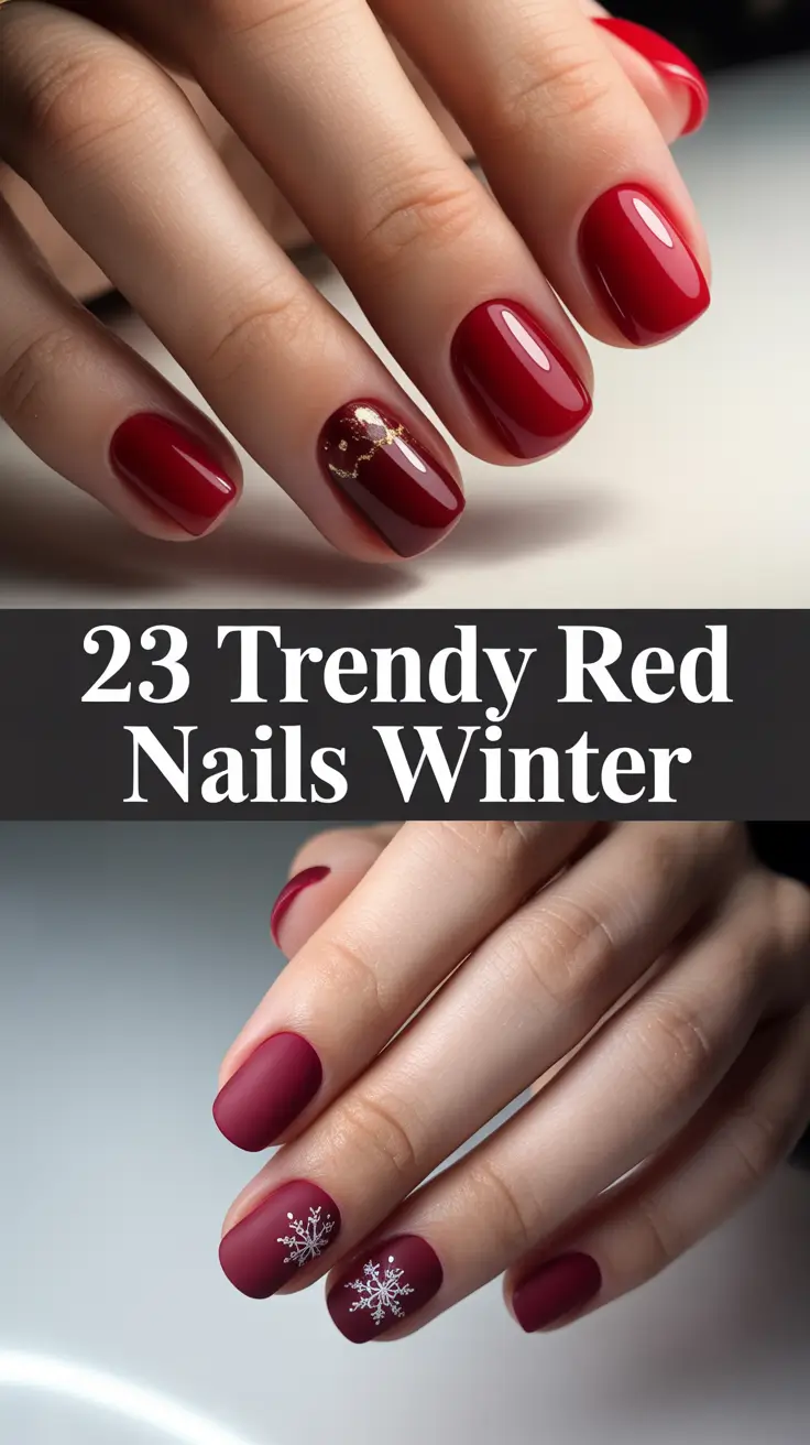 Trendy Red Nails Winter 2025–2026: Stunning Designs & Inspo for Every Style