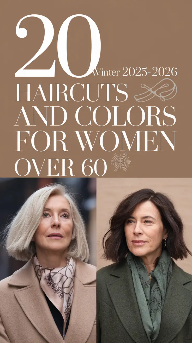 Winter 2025–2026 Haircuts and Colors for Women Over 60: Trendy Short, Medium, and Grey Styles