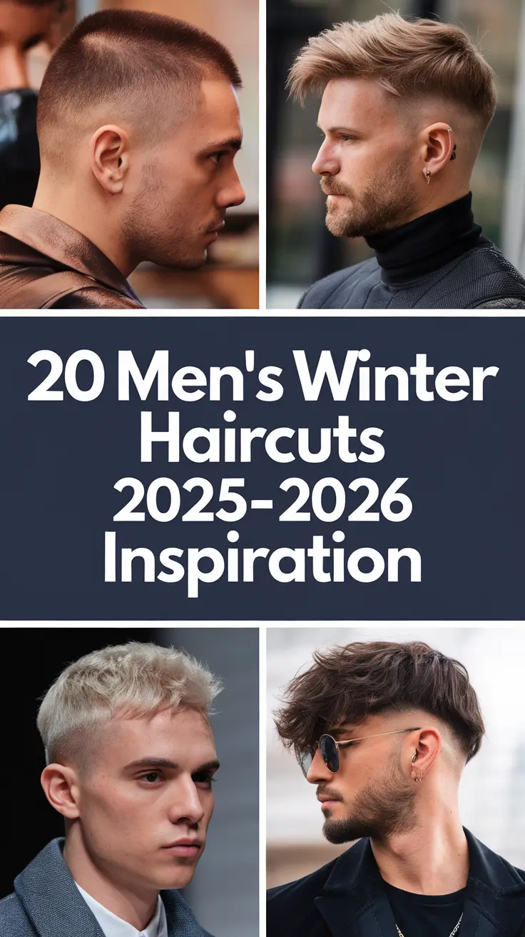 Men’s Winter Haircuts 2025–2026 Inspiration: Short, Medium & Long Styles for Every Season