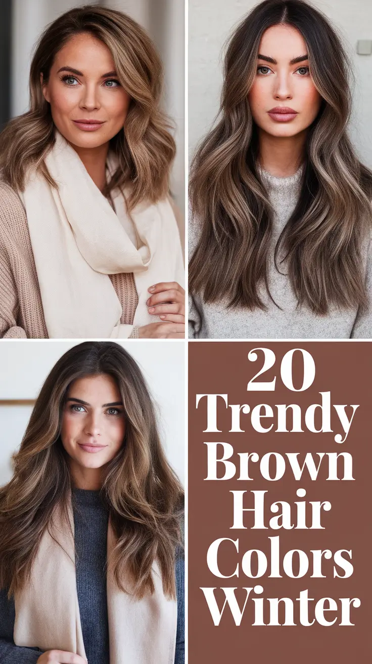 Trendy Brown Hair Colors Winter 2025–2026: Deep Chocolate & Balayage Ideas for Modern Brunettes