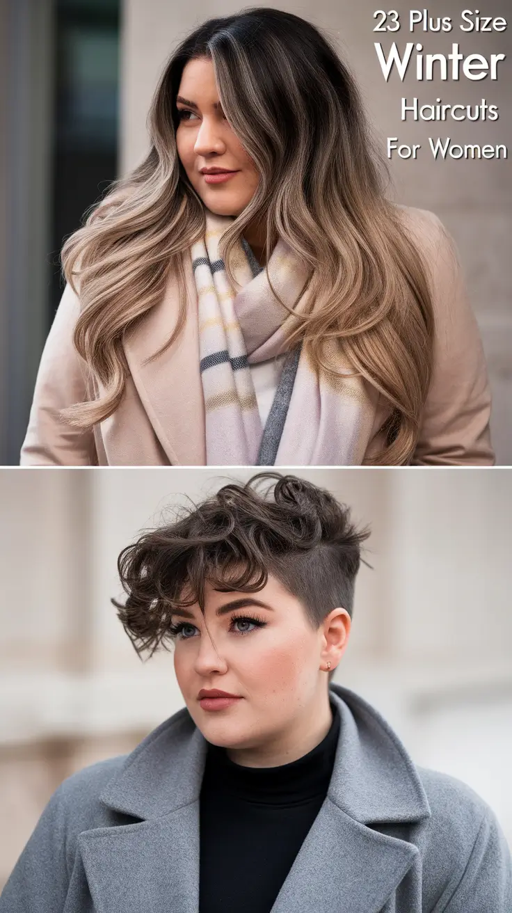 Plus Size Winter Haircuts for Women 2025 / 2026: Chic Cuts & Hairstyles That Flatter Every Face Shape