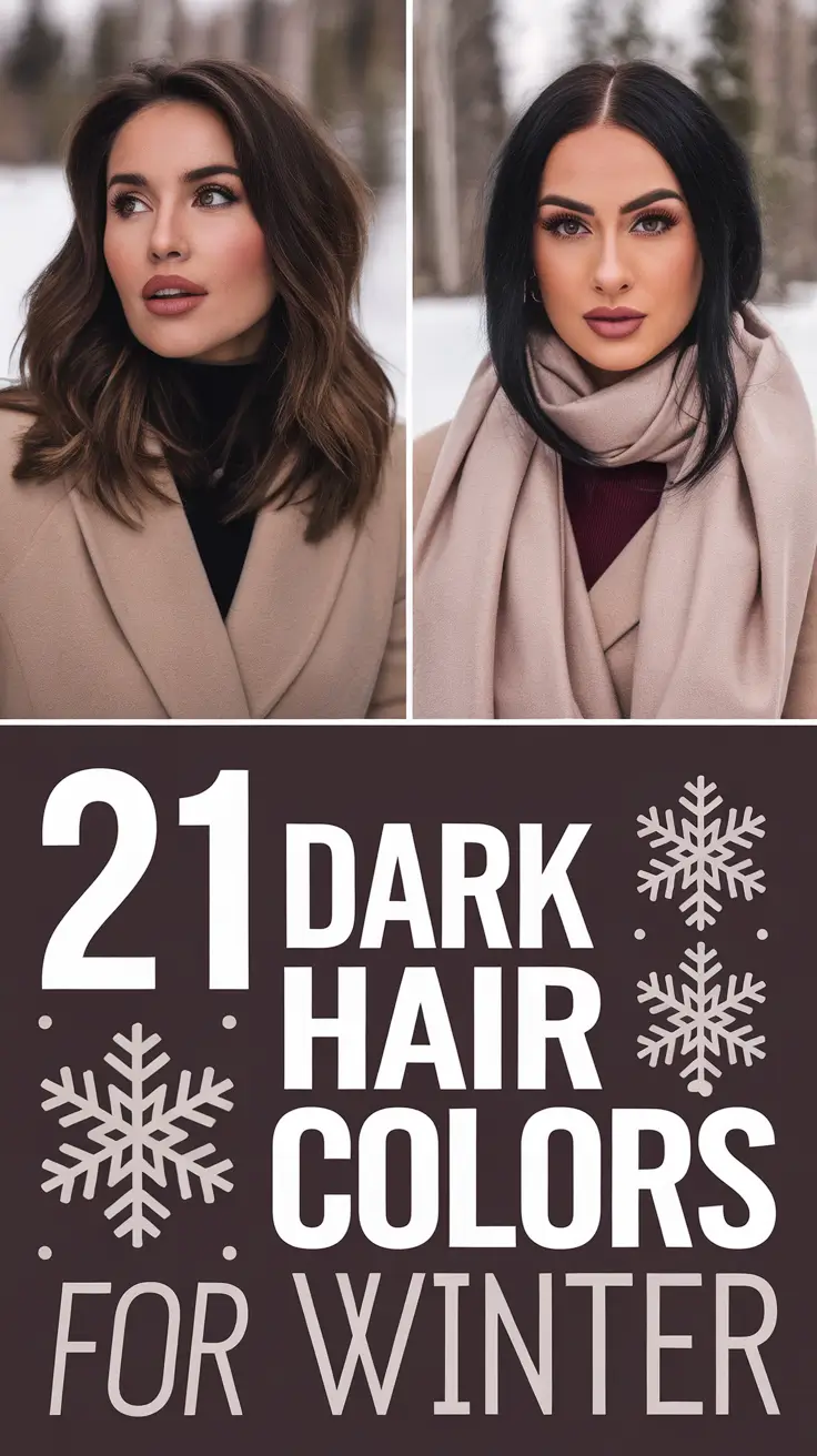 Dark Hair Colors for Winter 2025–2026: Best Brunette and Chocolate Brown Ideas to Try This Season