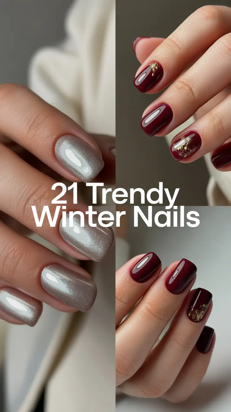 Trendy Winter Nails 2025–2026: Fresh Designs, Inspo & Colors to Try This Season