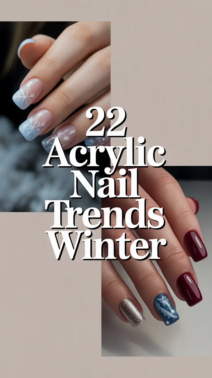 Acrylic Nail Trends Winter 2025–2026: Chic Designs, Cute Ideas & Seasonal Inspo