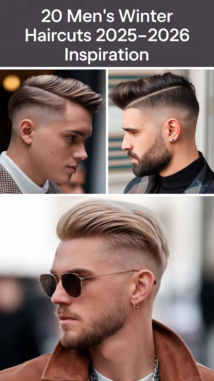 Men’s Winter Haircuts 2025–2026 Inspiration: Short, Medium & Long Styles for Every Season