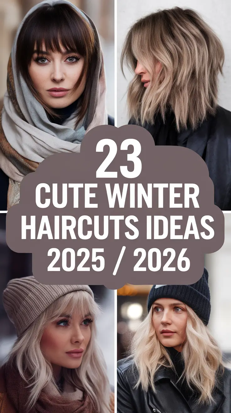 Cute Winter Haircuts Ideas 2025 / 2026: Trendy Short, Medium & Long Looks for Women
