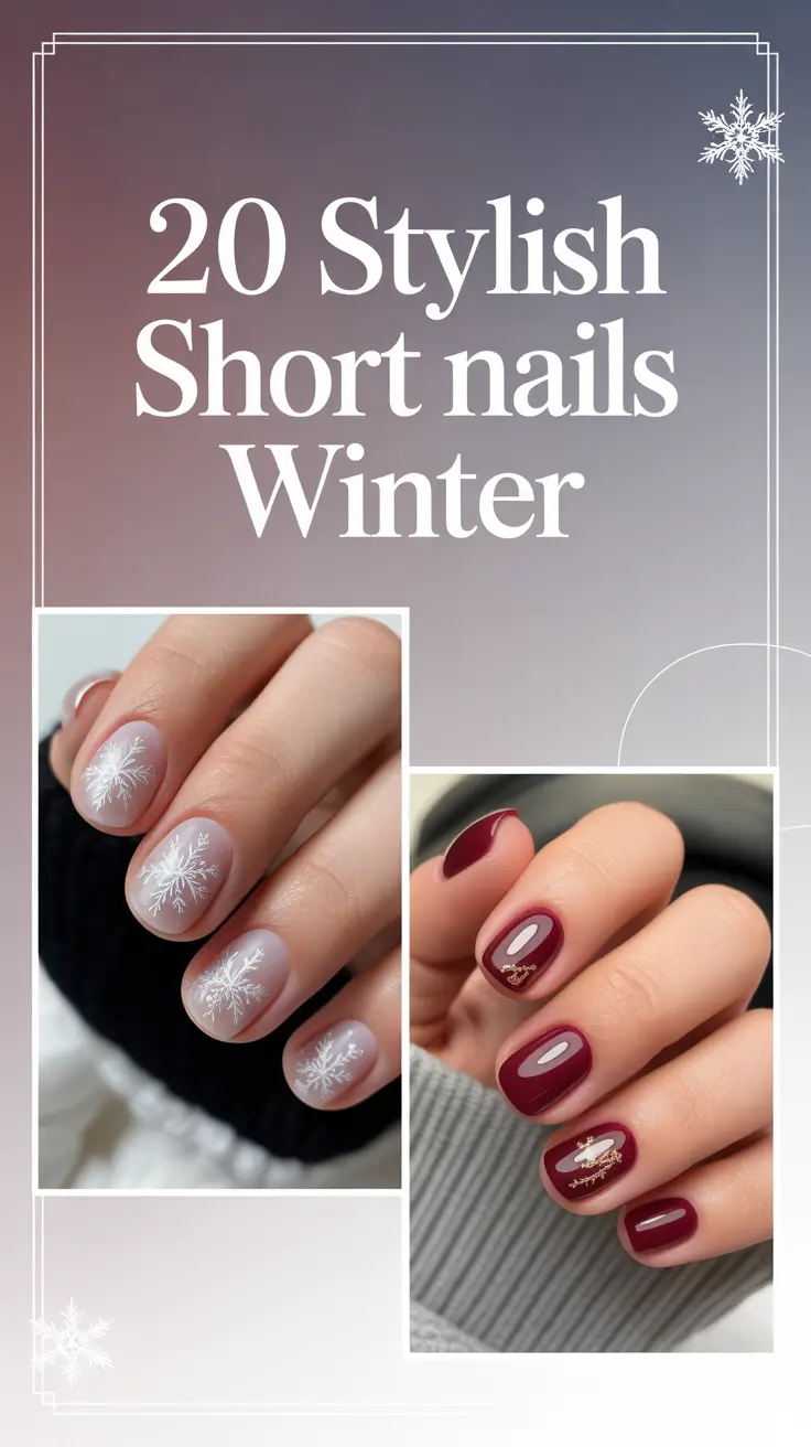 Stylish Short Nails Winter 2025–2026: Cute, Simple & Trendy Ideas You’ll Love This Season
