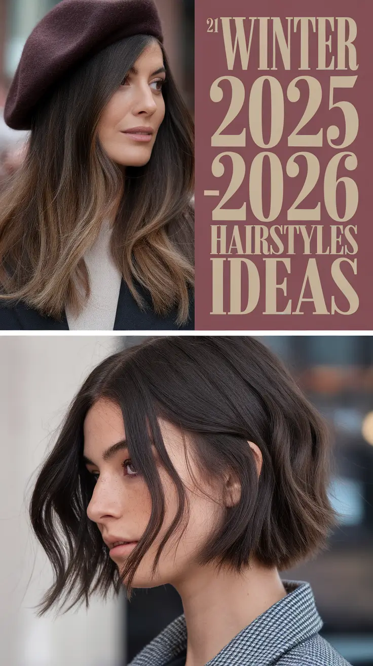 Winter 2025–2026 Hairstyles Ideas: Cute and Elegant Inspo for Every Hair Type